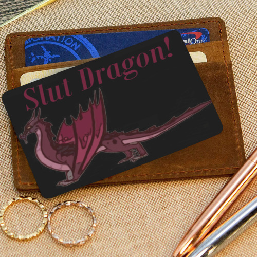 Slut Dragon Wallet Insert Card (Two Sides)
