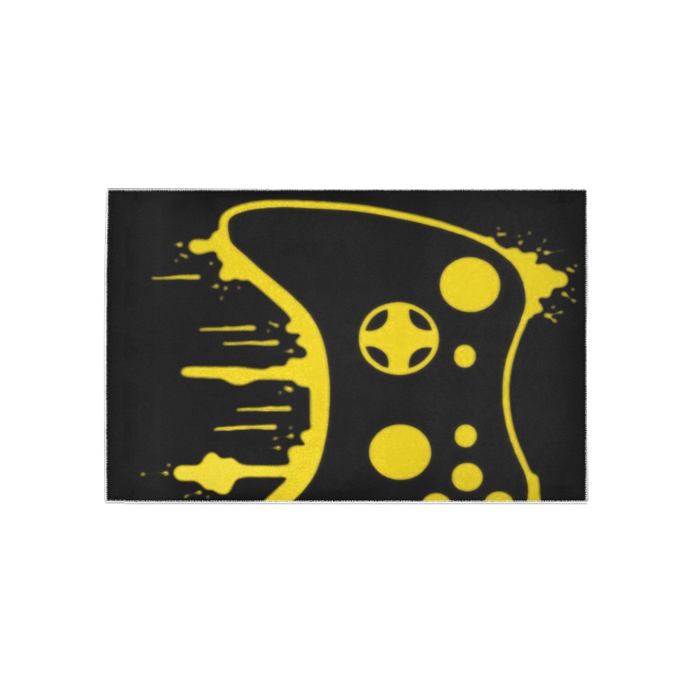 RALPH RORAFF Gamer Modern Yellow Area Rug 5'x3'3''