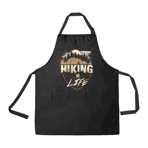 Hiking Is Life All Over Print Apron