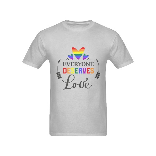 Everyone Deserves Love Men's T-Shirt in USA Size (Front Printing Only)