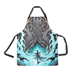 Halloween Night: When Shadows Dance All Over Print Apron