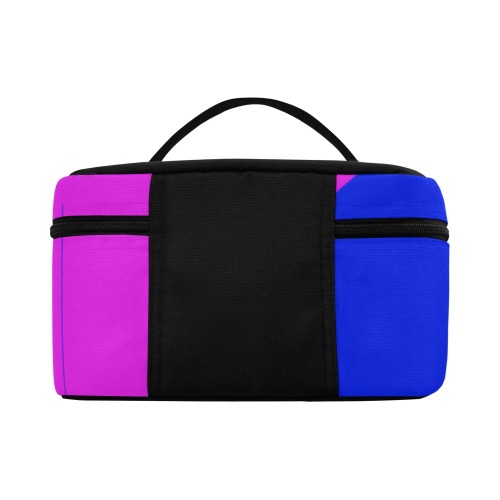 Bright Neon Colors Diagonal Cosmetic Bag/Large (Model 1658)