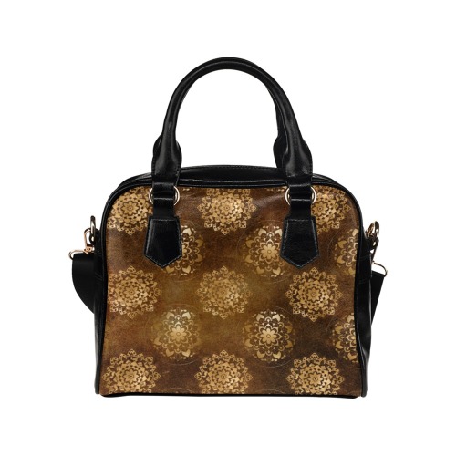 Brown Mandala | Shoulder Handbag (Model 1634)