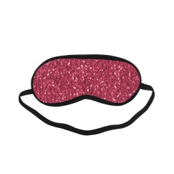 Magenta dark pink red faux sparkles glitter Sleeping Mask