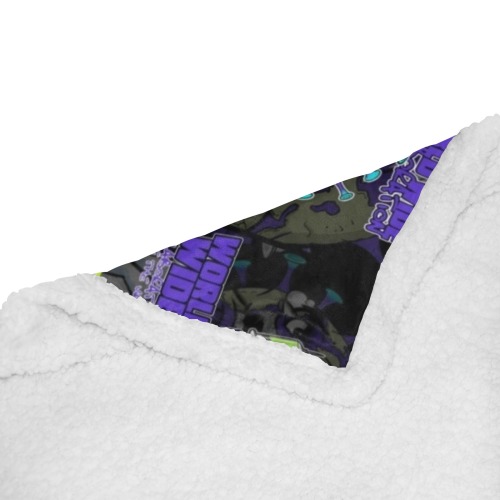 wwcfam Double Layer Short Plush Blanket 50"x60"