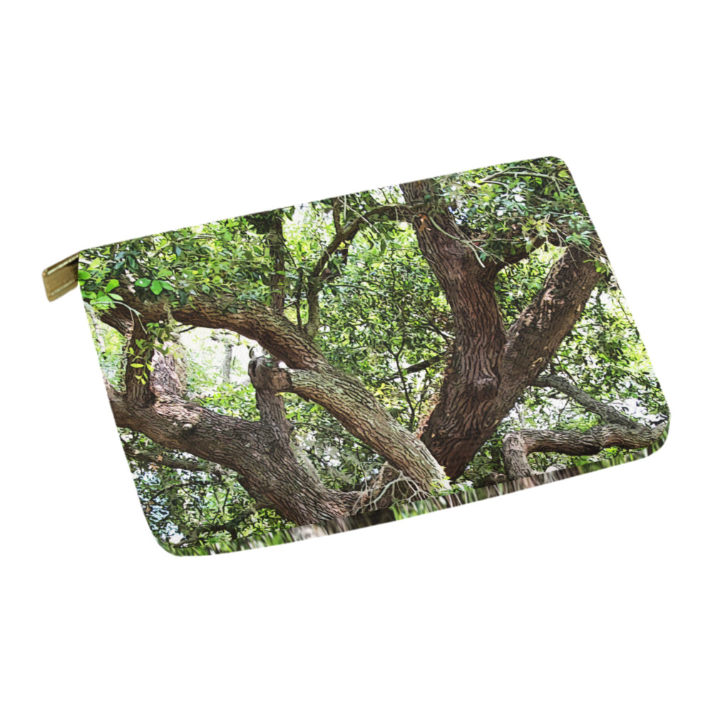 Oak Tree In The Park 7659 Stinson Park Jacksonville Florida Carry-All Pouch 12.5''x8.5''