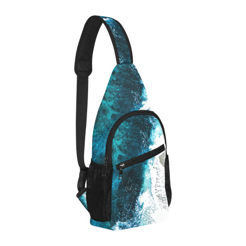 Ocean And Beach All Over Print Chest Bag (Model 1719)