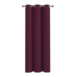 eclectic dark magenta blue Blackout Fabric Grommet Curtain 52x84inch