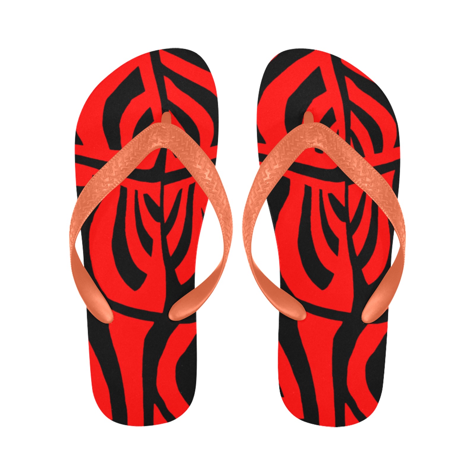aaa red b Flip Flops for Men/Women (Model 040)