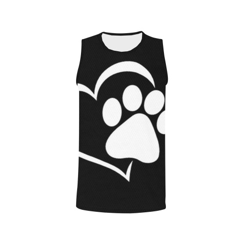 Paw Black by Fetishworld All Over Print Basketball Jersey