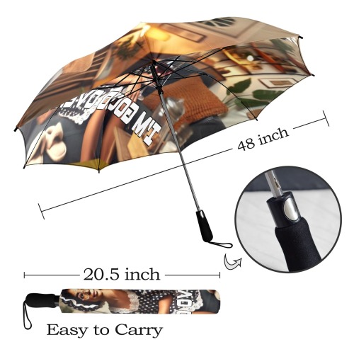 I'm good over here Semi-Automatic Foldable Umbrella (Model U12)