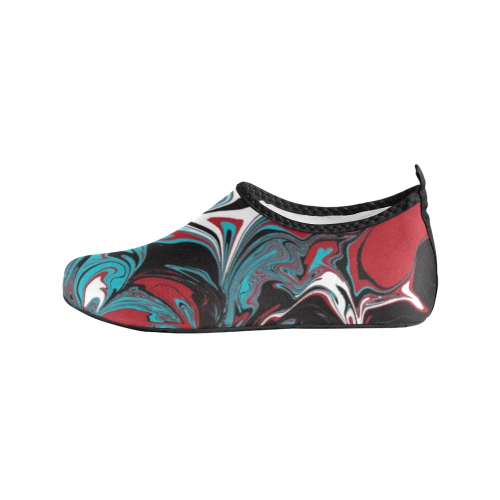 Dark Wave of Colors Men's Slip-On Water Shoes (Model 056)