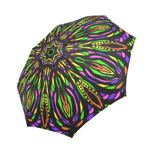 Ô Bright Colors Mandala 16 Auto-Foldable Umbrella (Model U04)