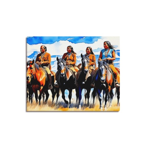 PLAINS INDIAN 2 Upgraded Canvas Print 20"x16"
