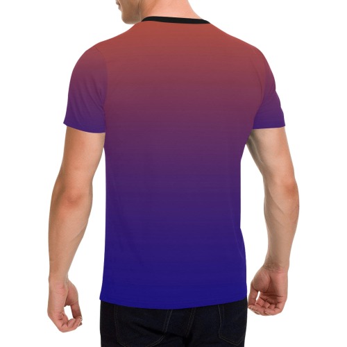 slice of rainbow Men's All Over Print T-Shirt with Chest Pocket (Model T56)