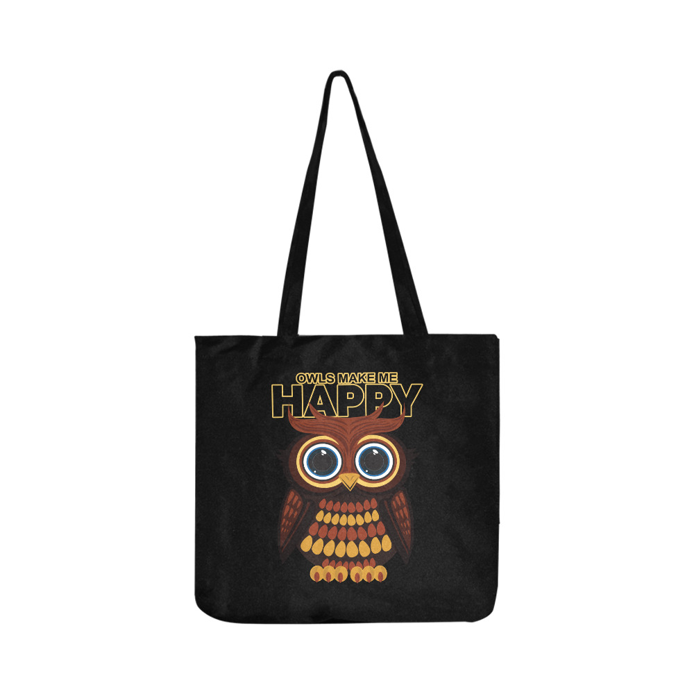 Owls Make Me Happy Reusable Shopping Bag Model 1660 (Two sides)