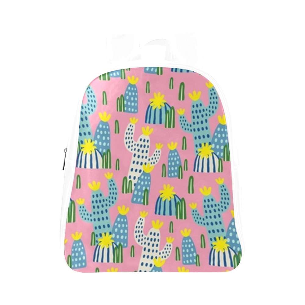 Adorable Cacti School Backpack (Model 1601)(Small)