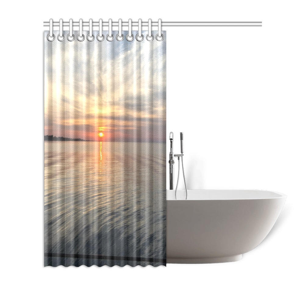 Early Sunset Collection Shower Curtain 72"x72"
