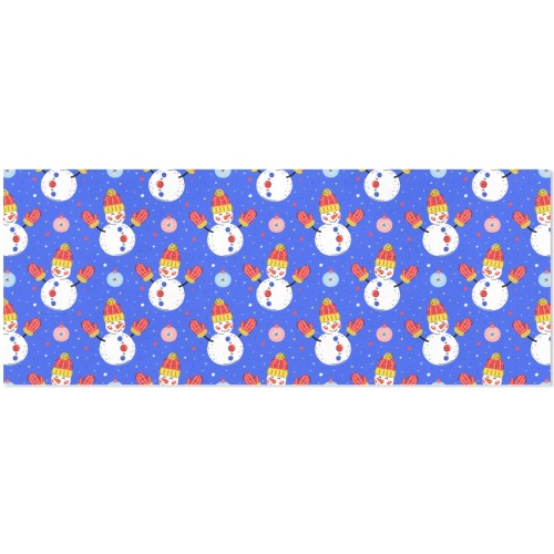 Vintage Snowman Christmas Pattern Gift Wrapping Paper 58"x 23" (1 Roll)