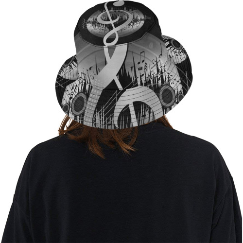 Delightful Tune - Silver Unisex Summer Bucket Hat