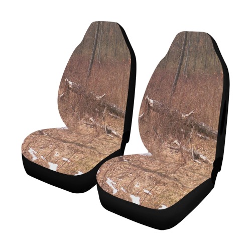 Falling tree in the woods Car Seat Cover Airbag Compatible (Set of 2)