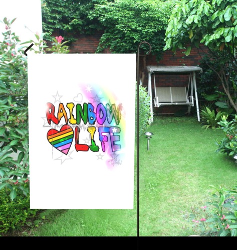 Rainbow 2021 by Nico Bielow Garden Flag 28''x40'' （Without Flagpole）