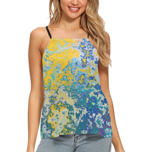 Halter neck top #21 Loose Fit Halter Neck Top (Model T68)