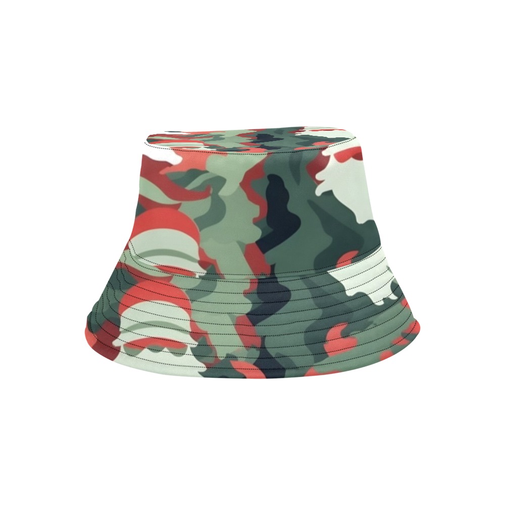 Christmas camo santa buckket hat All Over Print Bucket Hat for Men