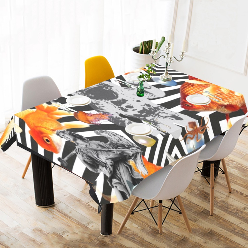 POINT OF ENTRY 2 Cotton Linen Tablecloth 60"x120"
