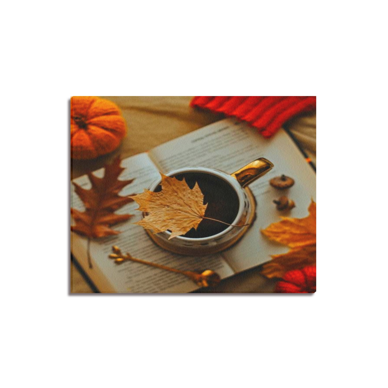 Autumn Leaves Upgraded Canvas Print 20"x16"