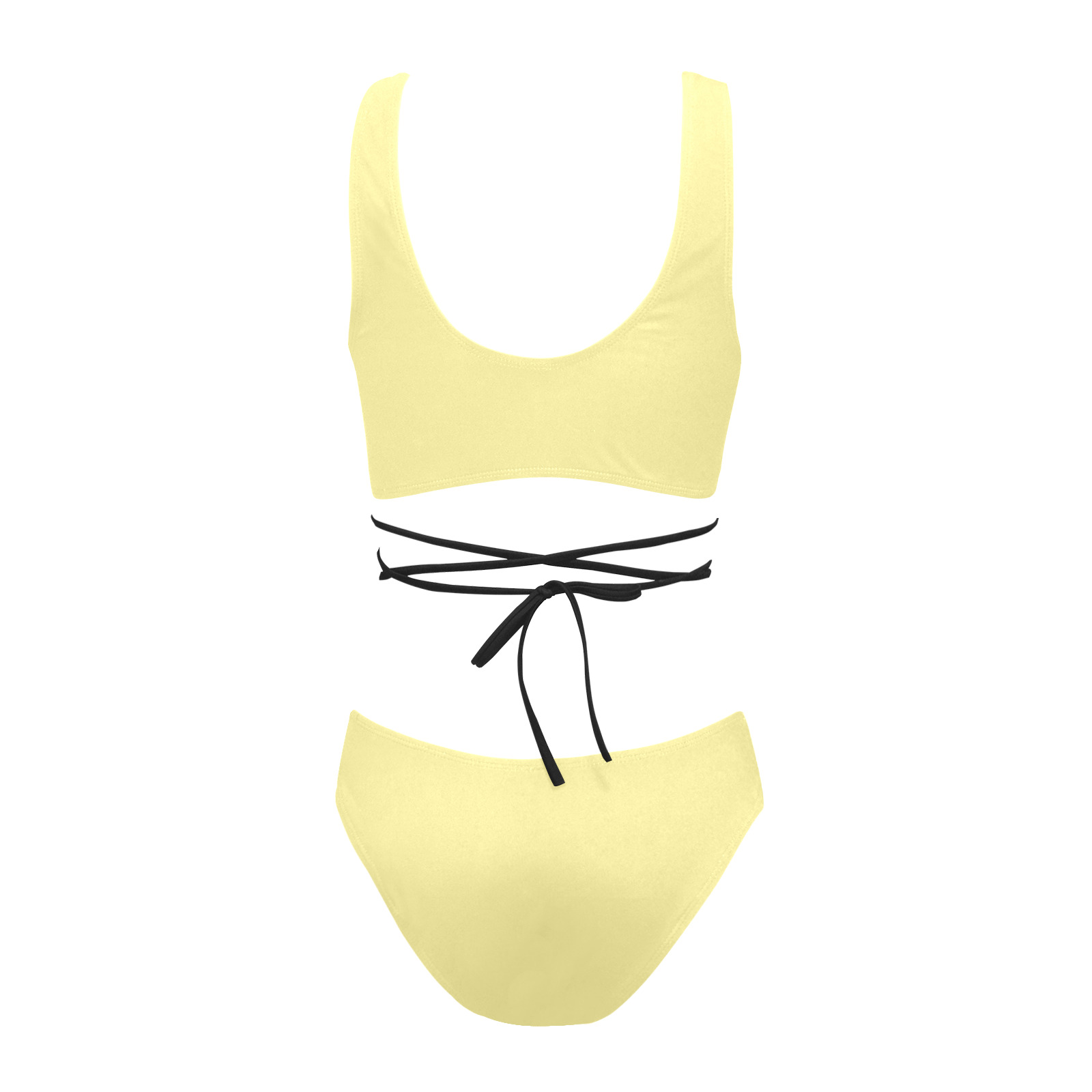 YELLOW Cross String Bikini Set (Model S29)