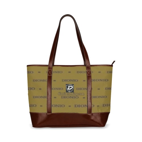 Dionio - Tote Handbag ( Brown Repeat) Tote Handbag (Model 1642)
