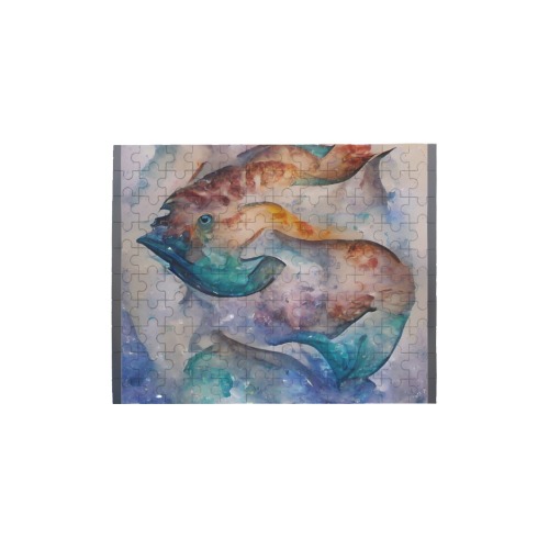 Pisces_TradingCard 120-Piece Wooden Photo Puzzles