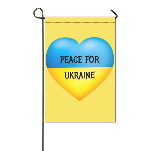Peace For Ukraine Garden Flag 12‘’x18‘’（Without Flagpole）