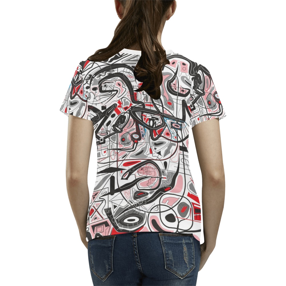 Model 2 All Over Print T-Shirt for Women (USA Size) (Model T40)