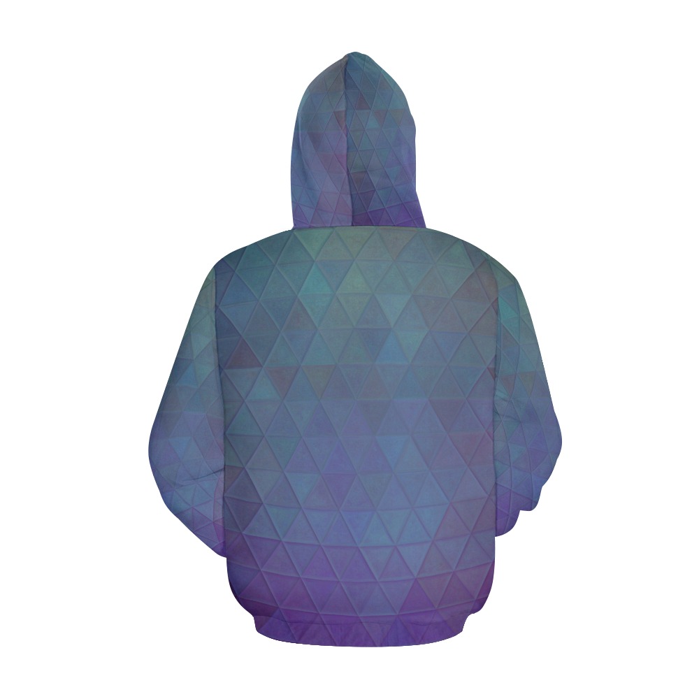 mosaic triangle 14 All Over Print Hoodie for Women (USA Size) (Model H13)