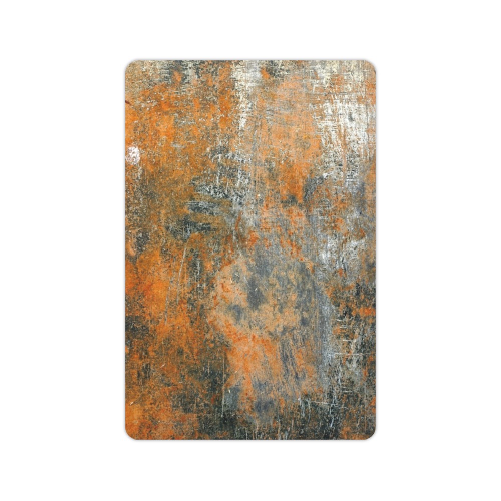 grunge-orange-simple-rust-scratches-metal Doormat 24"x16"