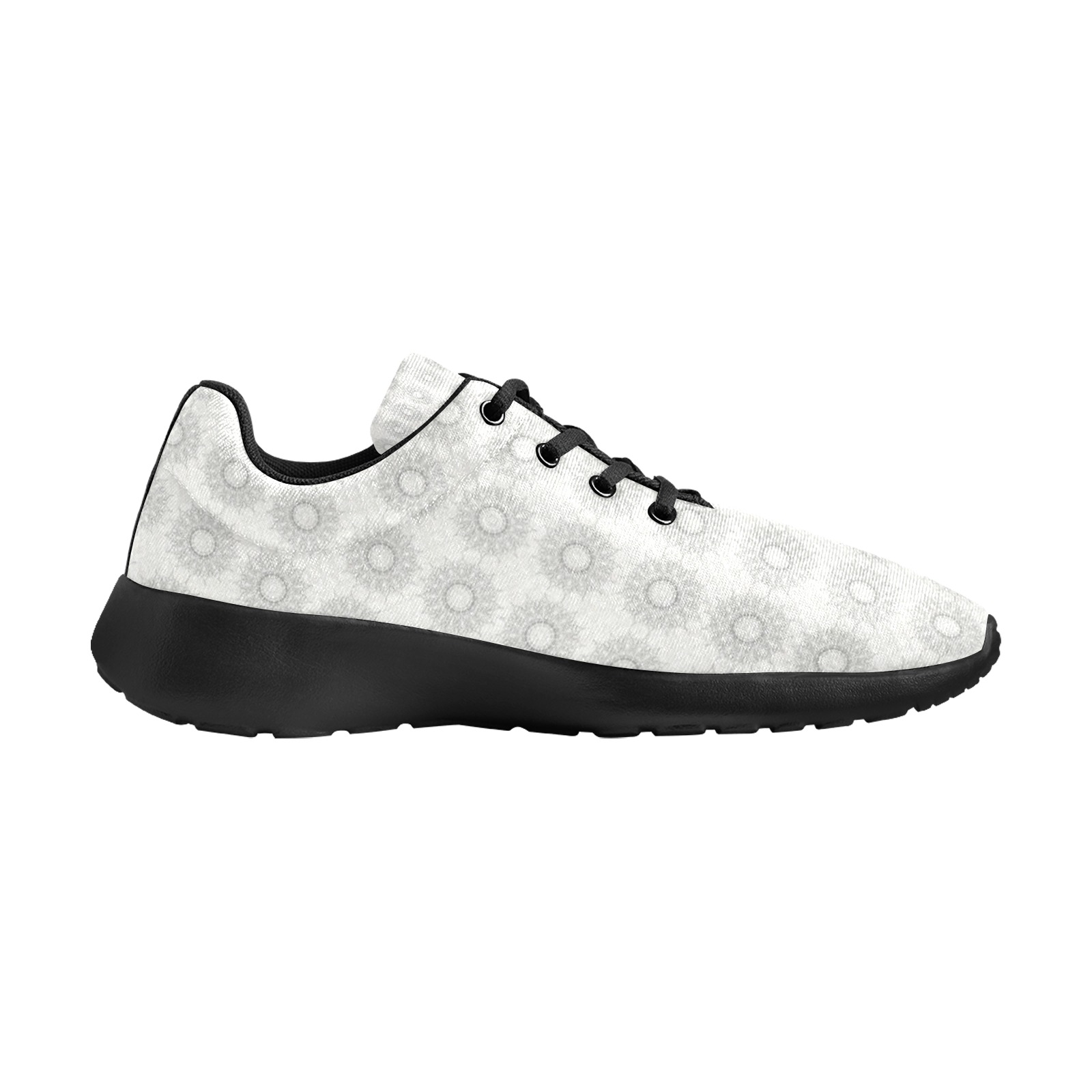 Little white floral fallen to the rural pattern Men's Athletic Shoes (Model 0200)