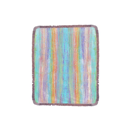 confetti 2 Ultra-Soft Fringe Blanket 30"x40" (Mixed Pink)