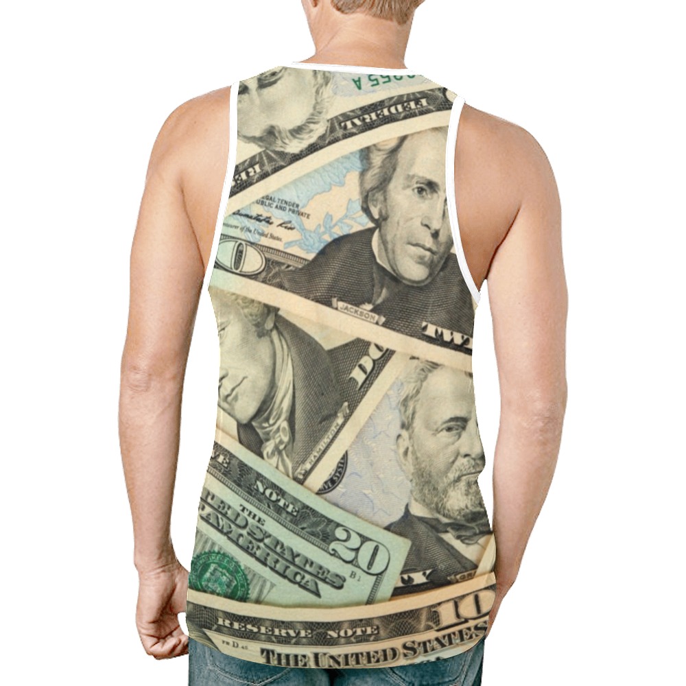 US PAPER CURRENCY New All Over Print Tank Top for Men (Model T46)