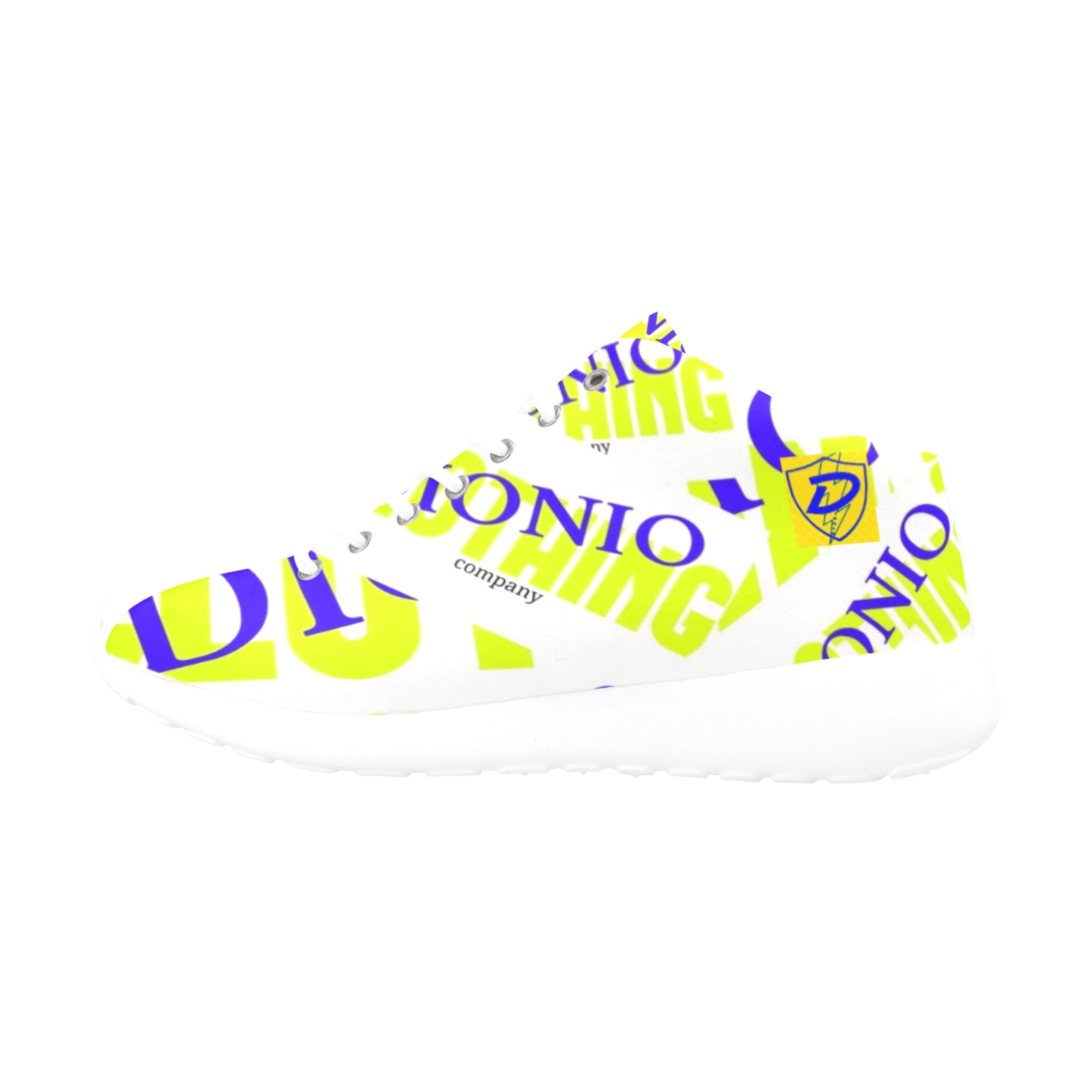 DIONIO - Company Sneakers (White,Blue, & Yelow) Men's Basketball Training Shoes (Model 47502)