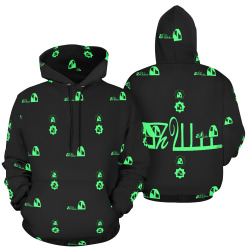 OOh Wii Money Lime Hoody All Over Print Hoodie for Men (USA Size) (Model H13)