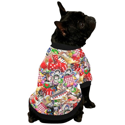 Gamblers Delight - Las Vegas Icons Pet Dog Round Neck Shirt
