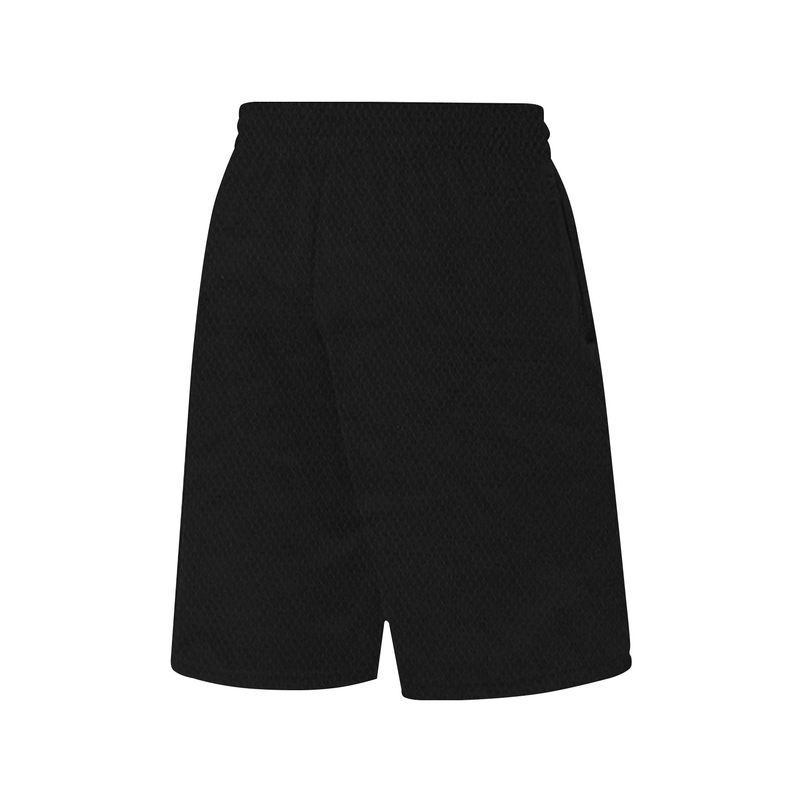 black All Over Print Basketball Shorts with Pocket