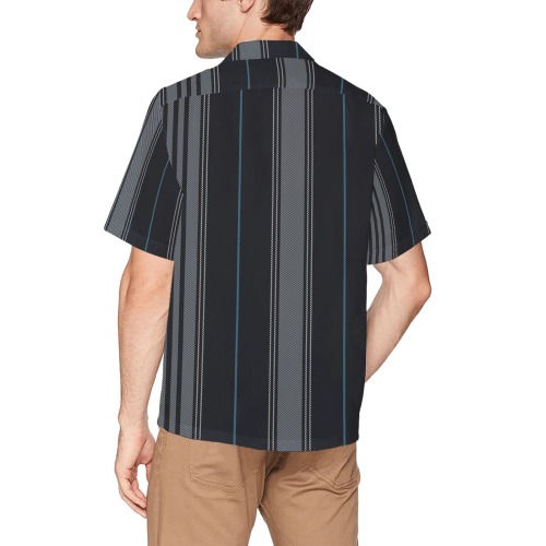 checks (36) Hawaiian Shirt with Chest Pocket (Model T58)