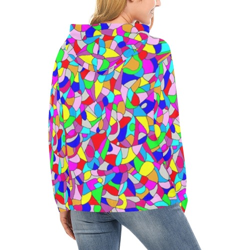 Pebbles on a Beach All Over Print Hoodie for Women (USA Size) (Model H13)