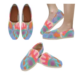 Colorful Abstract Art for Your Feet Women's Classic Canvas Slip-On (Model 1206)