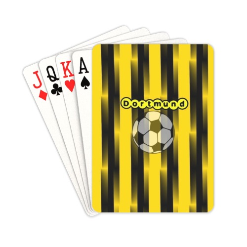 Dortmund Soccer Pop Art by Nico Bielow Playing Cards 2.5"x3.5"