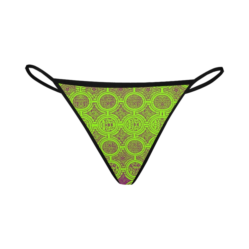 AFRICAN PRINT PATTERN 2 Women's All Over Print G-String Panties (Model L35)