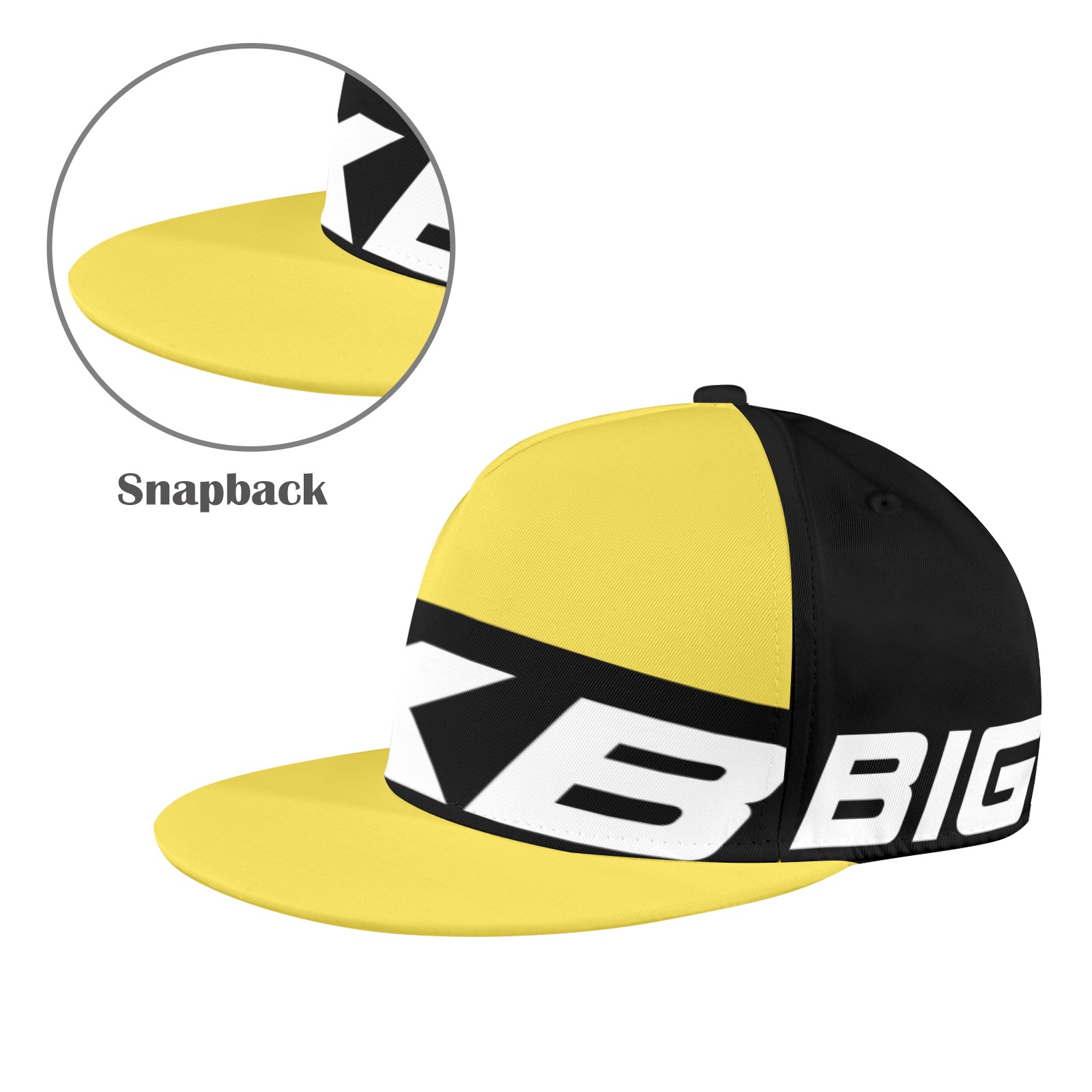 Big Boy Cap Yellow All Over Print Snapback Hat